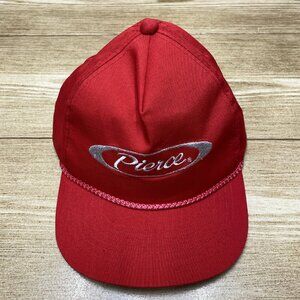 Pierce Siddons Martin Men's Strapback Baseball Cap Adjustable Embroidered Red